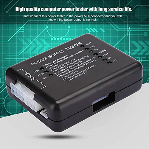 LipiWorld® Power Supply Tester Computer PC 24 pin 20 pin 8 pin 6 pin 4 pin for PSU, ATX, SATA, HDD, SMPS, PC, Floppy with LED Indicator Light - Image 5