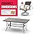 Pamapic 7 Piece Outdoor Dining Set, Rattan Outdoor Patio Furniture Set for Deck Backyard Garden with Iron Outdoor Dining Table, 6 Swivel Outdoor Dining Chairs and Removable Cushions (Beige)