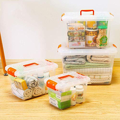 Boîte de rangement en plastique portable avec couvercle en bois massif MU