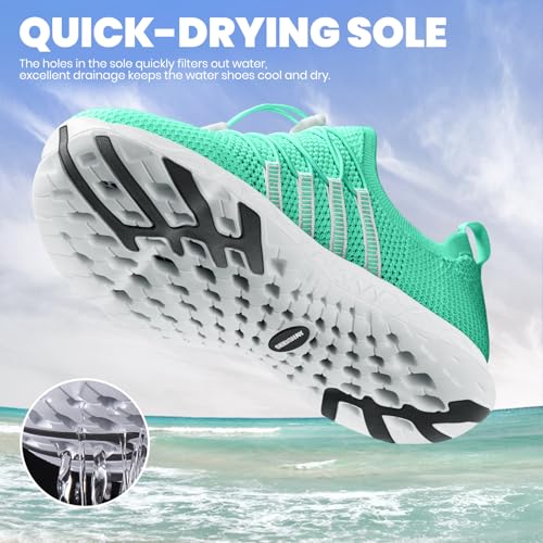 Image of SEEKWAY Mens Womens Water Shoes Quick Dry Aqua Shoes Barefoot for Beach Surf Hiking Pool Water Sports