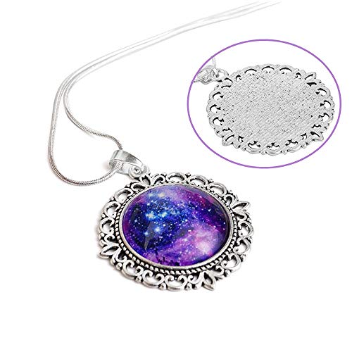 CHOP MALL Milky Way Galaxy Love Pendant Necklace Perfect for Mother Women lady Girl Best friend