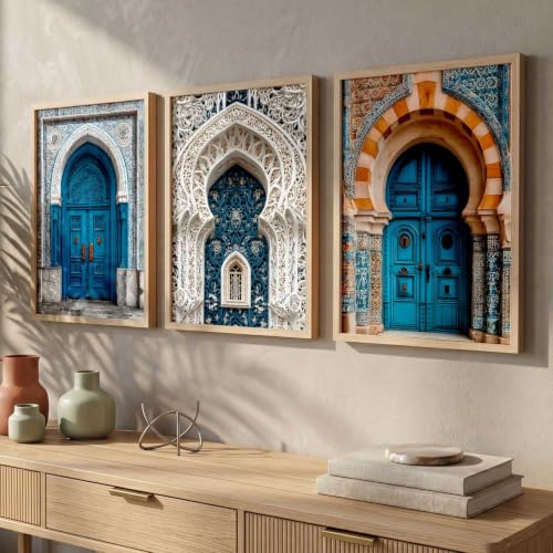Image of kotart Classic Traditional Indian Wall Art Painting for Living Room | Paintings Frame For Home Decoration | Framed Wall Painting for Home Room Bedroom Office Decor Set of 3