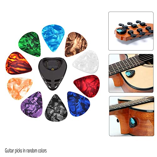 Guitar Accessories Kit, Includes Acoustic Guitar Strings, Capo, 3-In-1 Restring Tool, Picks, Pick Holder, Bridge Pin, Nuts & Saddles, Finger Picks (51Pcs) #TOP1