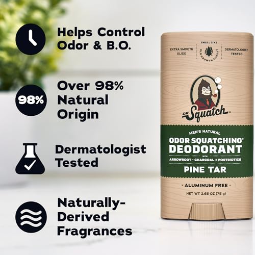 Dr. Squatch Natural Men’s Deodorant, Aluminum Free Deodorant Men (3-Pack) - image 5