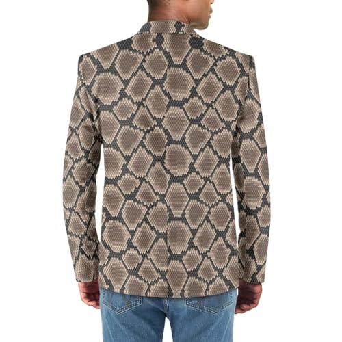 Sprowallow Men's Casual Blazer One Button Sport Coats Slim Fit Notched Lapel Blazers Lightweight Business Suit Jacket2