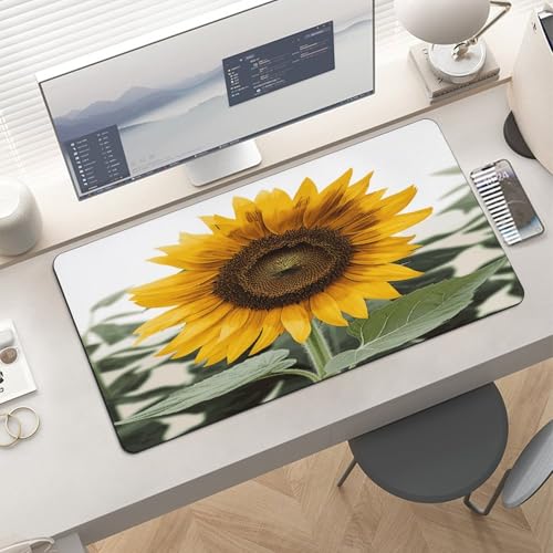 Tapete de escritorio grande Bloom Sunflower antideslizante miniatura 6