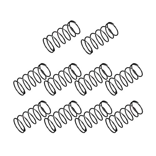 Ressort de compression en acier 1.2x20x45mm noir pour outillage et mecanique mecanisme 10Pcs