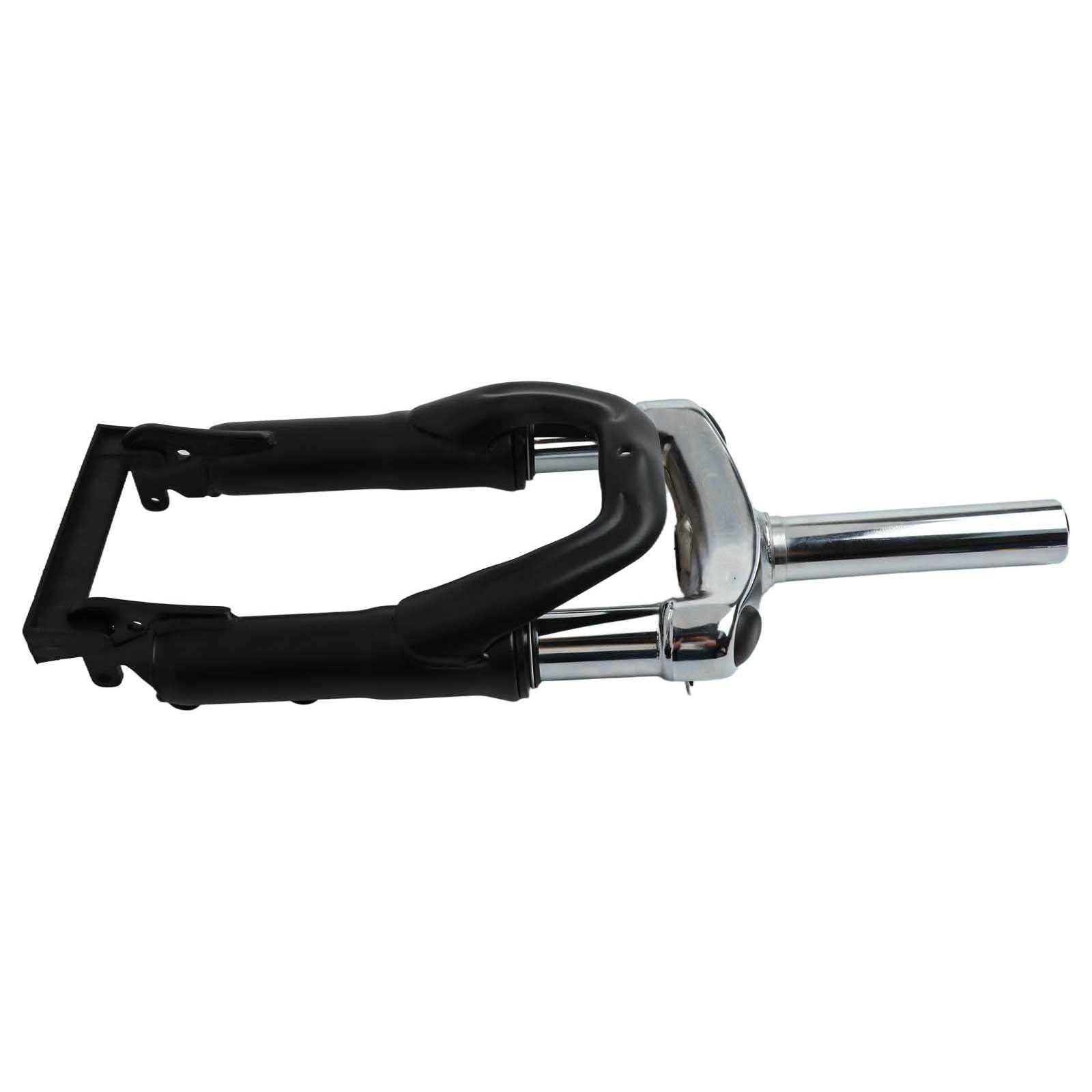 Forcella anteriore pieghevole Ebike 12 14 pollici elettrica per bici, ammortizzatore in lega, filettatura BSA o non filettata, argento