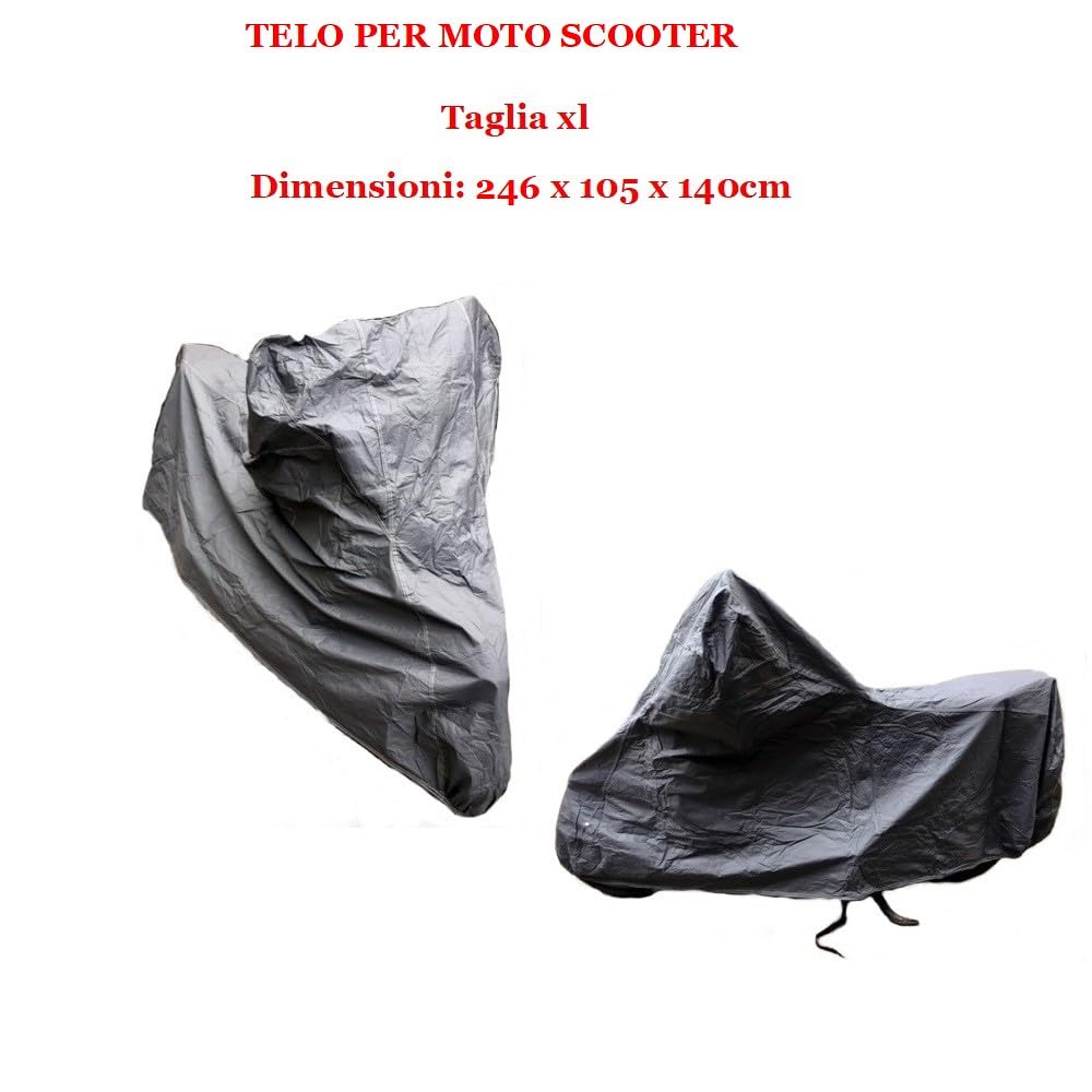 Compatible con KYMCO MXU 500 Funda para Motos Cubierta Polar para Scooter 250GR Funda DE PVC para Bici PROTECCIÓN Resistente AL Agua 246X105X140CM