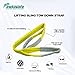 Indusafe 3FT Lift Sling Straps, 2 Ply Polyester Rigging Straps, 1inch Web Sling, 3100LBS Load Capacity Flat Eye-Eye Web Sling for Hoist, Tree Stumps, Heavy Duty Cargo
