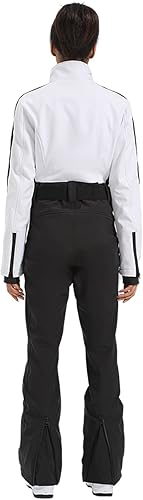 Miniatura 2 de GSOU SNOW Trajes de esquí para mujer, de una pieza, para snowboard, invierno, impermeable, resistente al viento, traje de nieve para deportes al