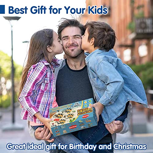 Bonitoto Mini Kids Toys Construction Vehicles - Set Of 4 Press And Go Excavator Bulldozer Road Roller And Drill Truck For Ages 3-5 4-8 Boys, Best Birthday Gifts For 3 To 4 5 6 7 Year Olds #TOP6