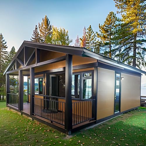 20FT/30FT/40FT Prefabricated Tiny Home for Sale – Expandable Modular Container House with 1-4 Bedrooms, Fully Equipped Kitchen & Bathroom, Customizable, Portable, Ideal for Office, Living,Vacation Use - Image 4