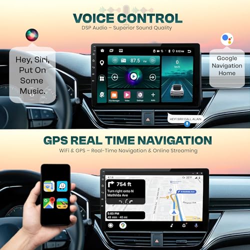 Image of Trony 9 inch Android 14 Car Stereo for Mahindra XUV300 | 4GB+64GB | CarPlay & Android Auto | Full HD Touch | WiFi | GPS | Bluetooth | DSP Sound | Reverse Camera | Frame | 1 Year Warranty