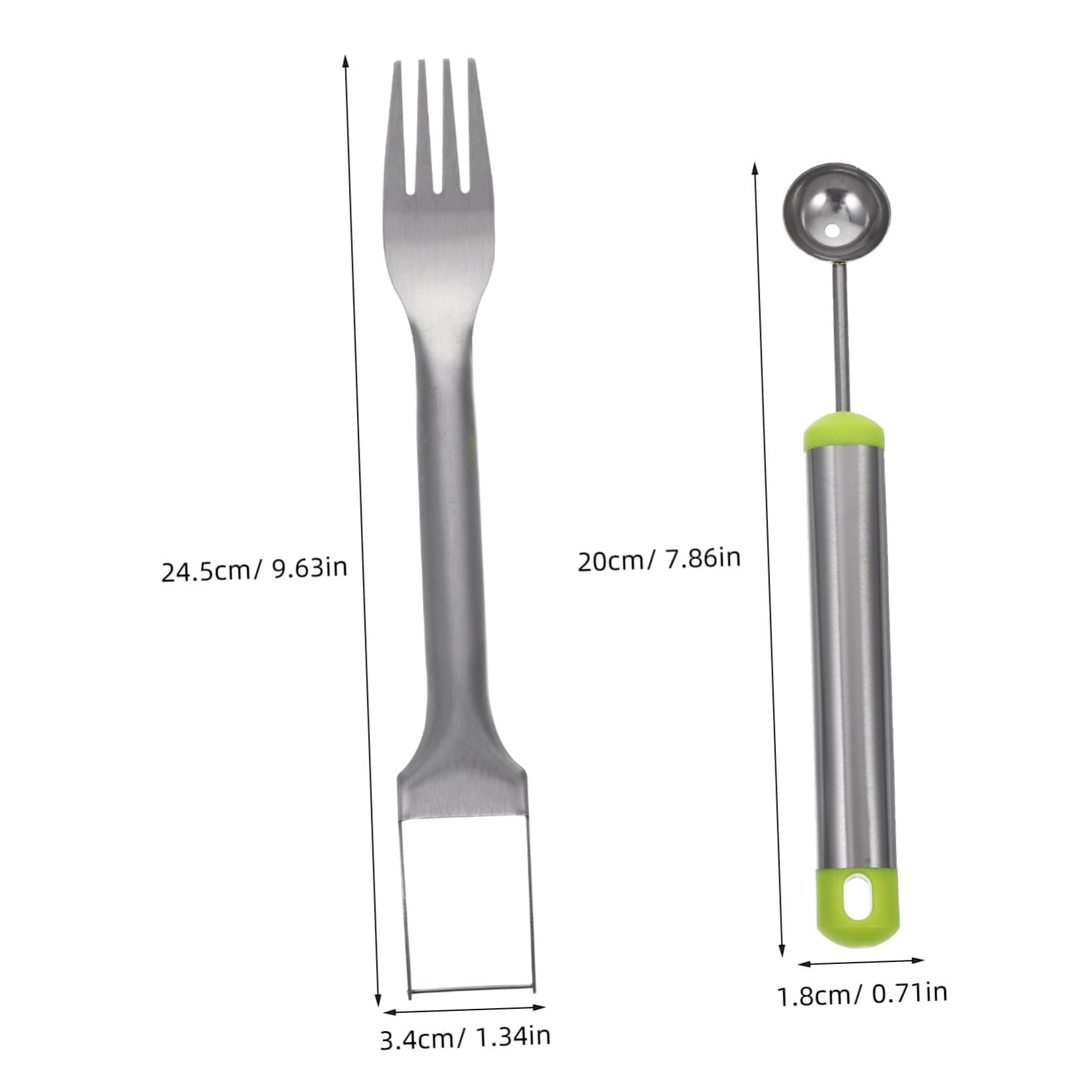 SOLUSTRE 1set Watermelon Slicer Fruit Baller for Easy Watermelon Cutting and Serving and Polished Design for Melon