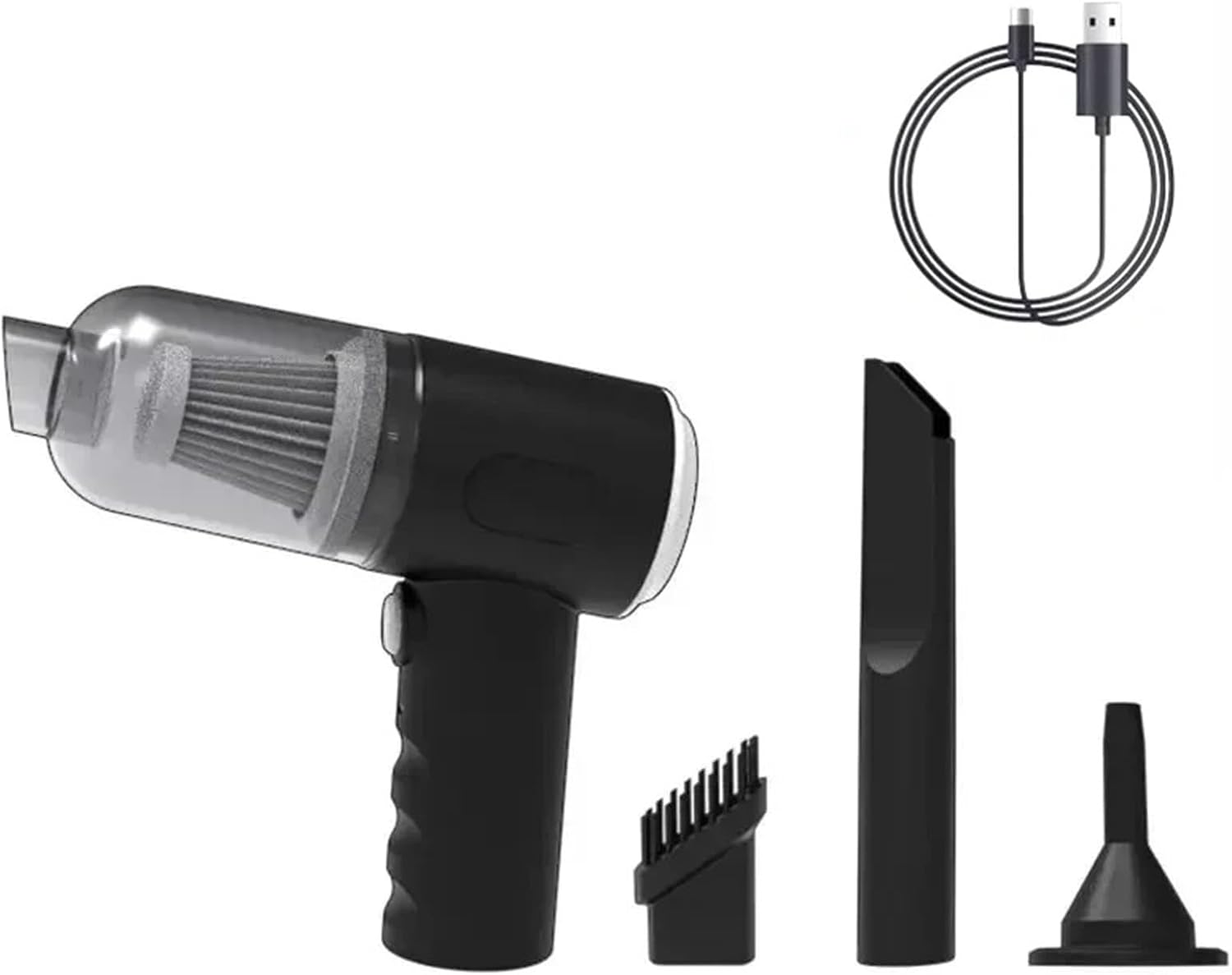 1pc 9000Pa Wireless Car Vacuum Cleaner USB Charging 1200mAh Portable Cleaning Appliance Mini Wet and Dry Vacuum Cleaner Household