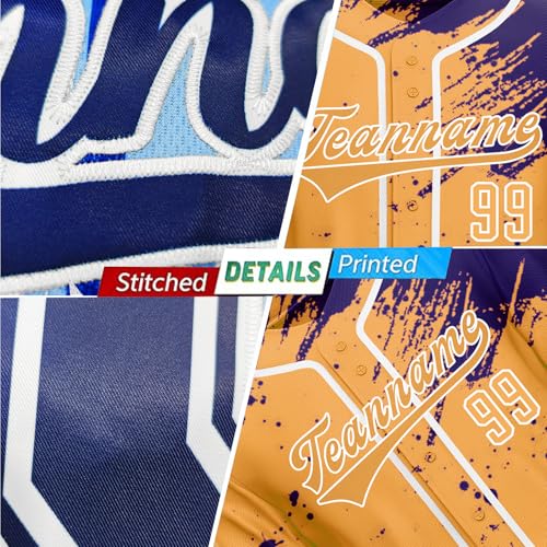 Camiseta personalizada de béisbol, nombre y número de equipo, poliéster de malla, manga corta, unisex miniatura 4
