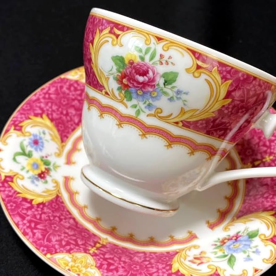 Amazon.co.jp: K'sティーコーヒーカップ＆ソーサー 5客セット 柄