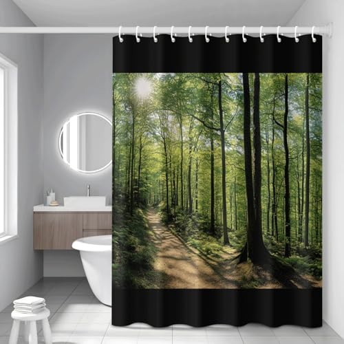 Rideau de douche anti moisissure en polyester lourd imperméable - 3