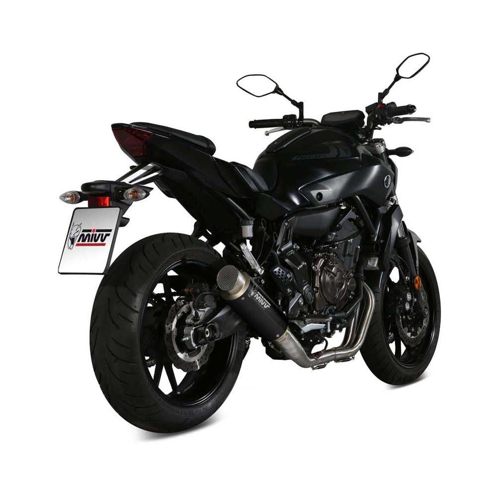 Mivv Scarico Completo 2x1 YAMAHA MT-07 2014 > GPpro STEEL BLACK ALTO/High up