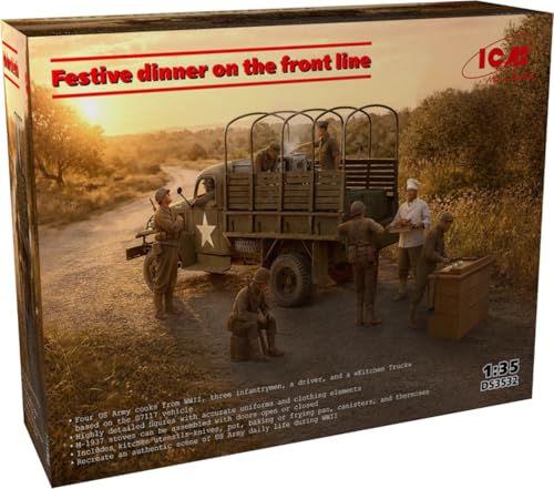 Maquette camion de cuisine ICM 1/35 G7117 en plastique avec figurine DS3532