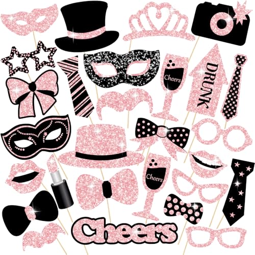 30 Stück Foto Requisiten, Fotobox Accessoires, Party Foto Booth Requisiten Dekoration für Hochzeit,â€¦ – Miniatur