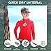 Kanu Surf boys Platinum Long-sleeve Rashguard rash guard shirts, Red, 10 US