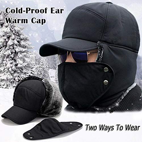 01SHIRTS Chapéus de bomber masculinos com abas de orelha Ushanka de rosto inteiro feminino soldado r
