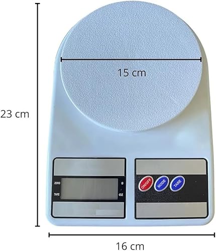Balança Digital de Cozinha até 10kg Precisa, Mais Utilizada Com Video Descritivo COM PILHA INCLUSA