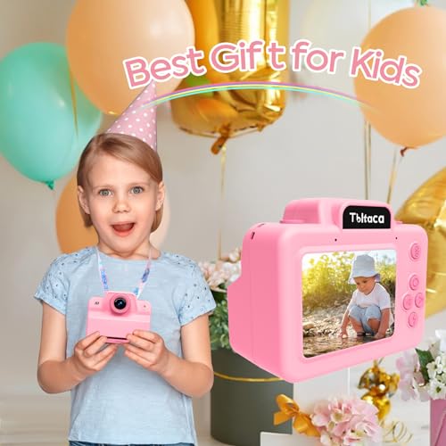 Image of Kids Camera Instant Print Camera for Kids, Toddler Instant Camera for 3 4 5 6 7 8 9 10 Year Old Girls Christmas Birthday Gifts, Portable Kid Child Digital Travel Camera Toy for Girl Boy Age 3-12