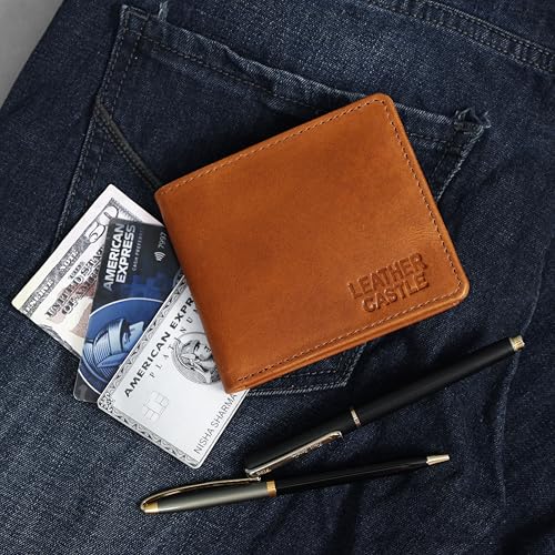 Genuine Leather Wallet for Men – Bifold Slim Wallet with ID Window – Stylish Minimalist Men's Leather Wallet for USA – Durable & Compact Gift Idea3