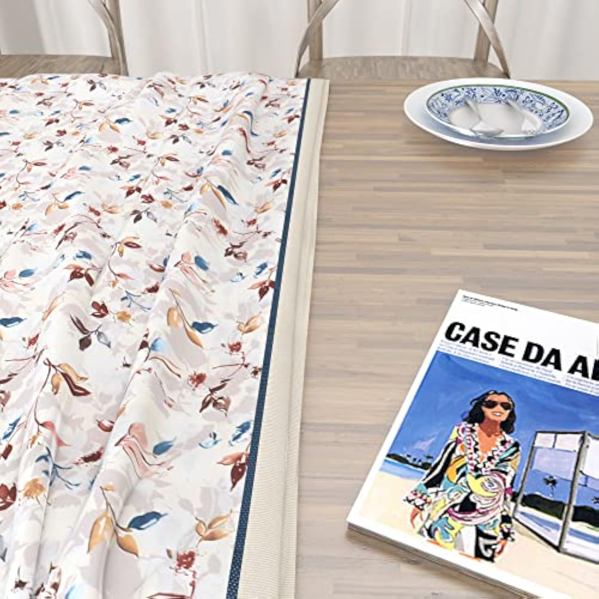Cotton Printed Rectangular Dining Table Cover