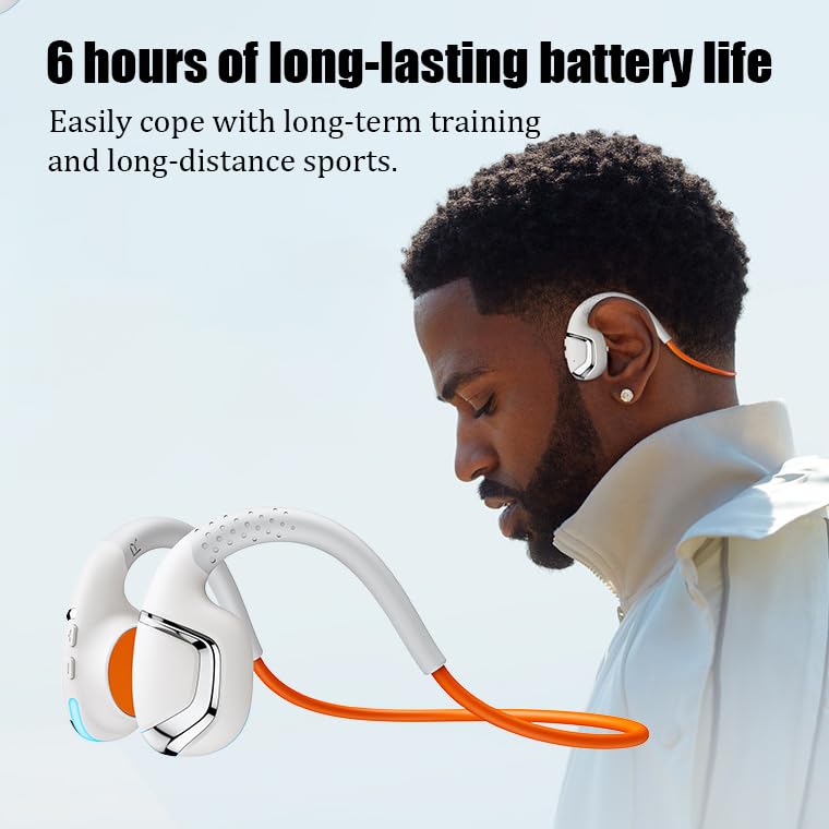 Auriculares deportivos inalámbricos MOCANIO IPX7 naranja miniatura 5