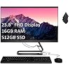 2021 Newest Lenovo 23.8-inch FHD Non-Touch All-in-One Desktop Computer, Intel Pentium Gold G6400T Processor 3.4 GHz…