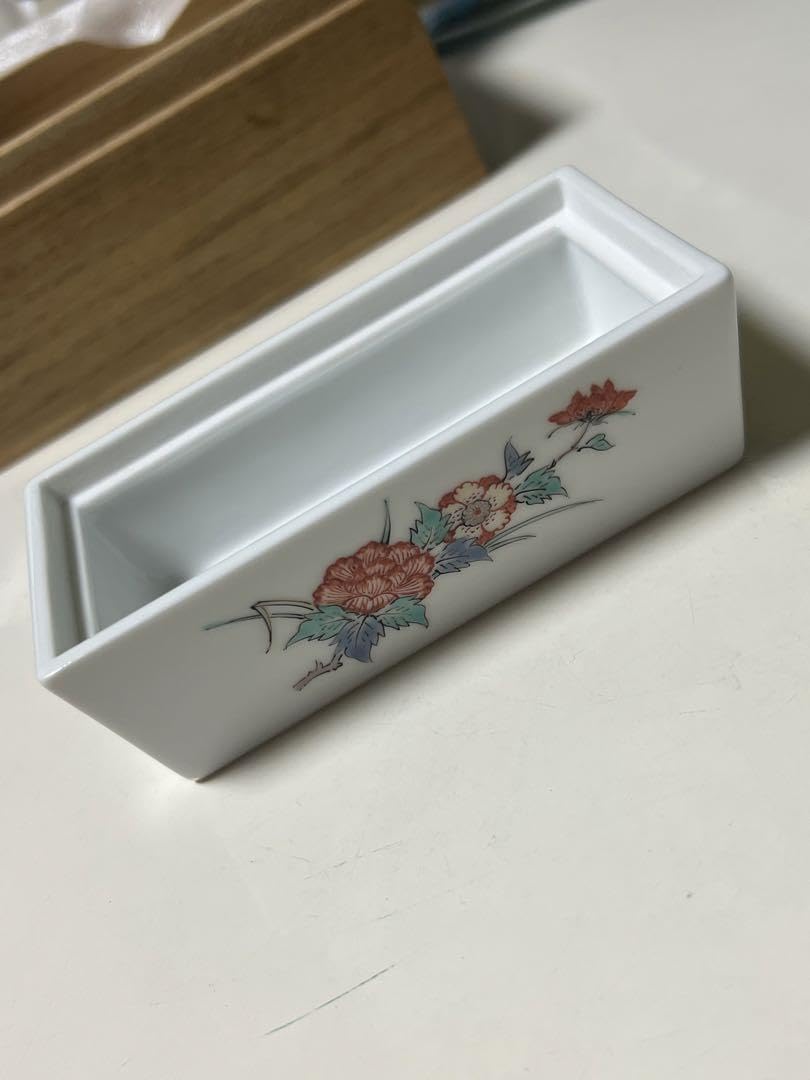 Amazon | 重要無形文化財 14代 井田 柿右衛門 蓋付楊枝入 管理.KTH