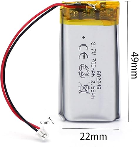 Miniatura 4 de SHAWOROCE 602248 3.7V 700mAh Li-Po Batería para VXI BlueParrott B250-XT B250-MXT B450-XT B450-MXT Sena SMH10 SMH10D SMH10R SMH10-11 SR10
