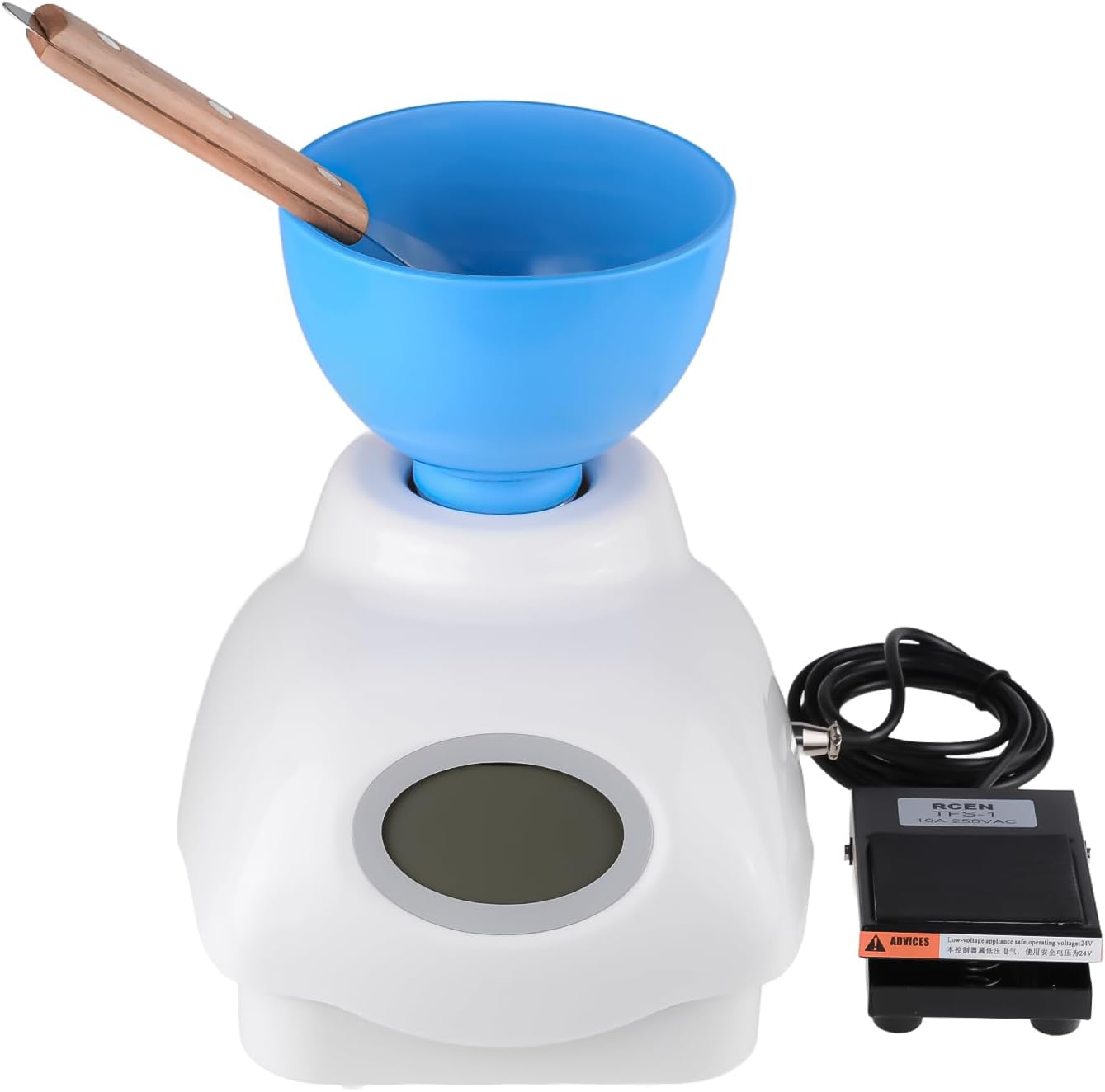 Superdental Impression Alginate Mixer Material Mixing LCD Display with Foot Pedal Control Bowl