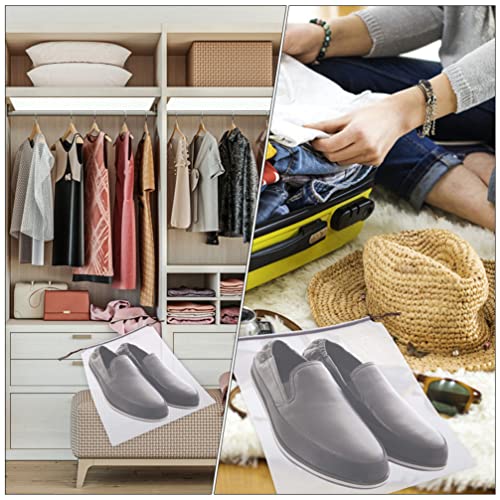 Minkissy 50 Pcs Travel Translúcidos Sapato Sacos Impermeáveis ​​Organizadores De Armazenamento Draws