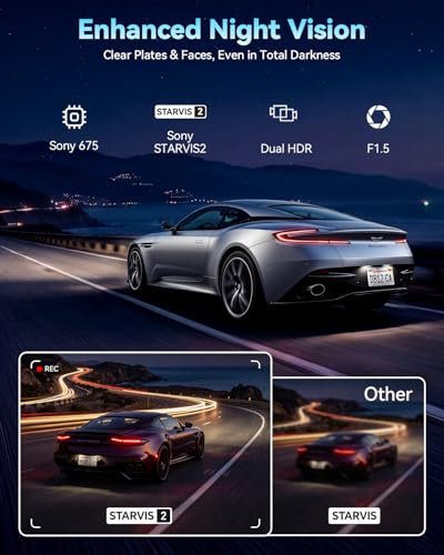 Ovaman 4K STARVIS 2 Front Dash Cam