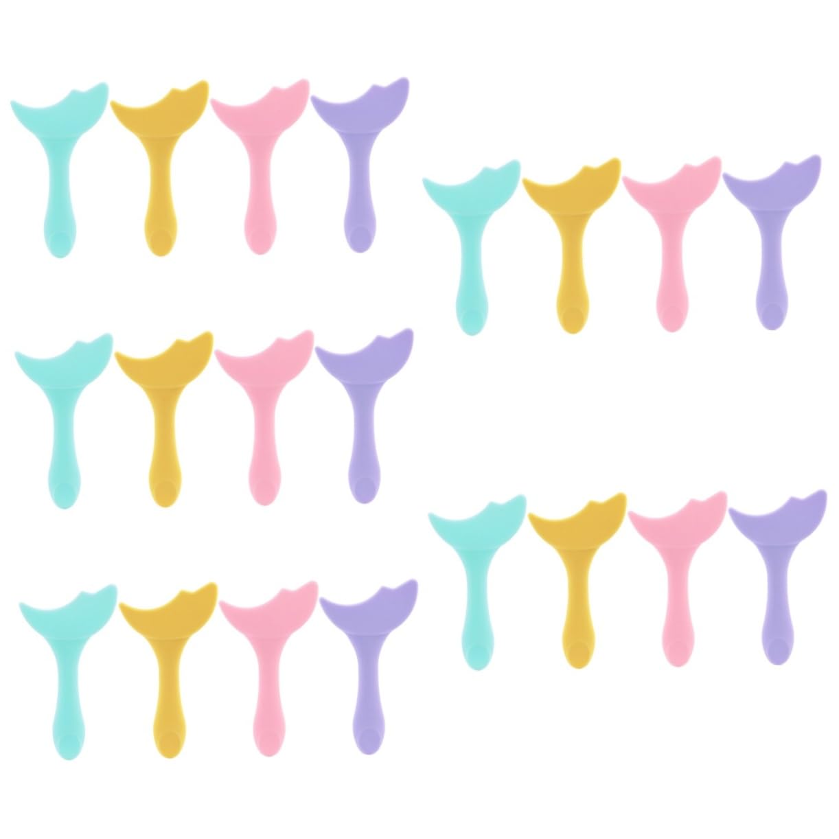 20pezzi Stencil Per Eyeliner Multifunzionale Silicone Per Ombretto e Mascara Strumento e Facile Per Principianti e