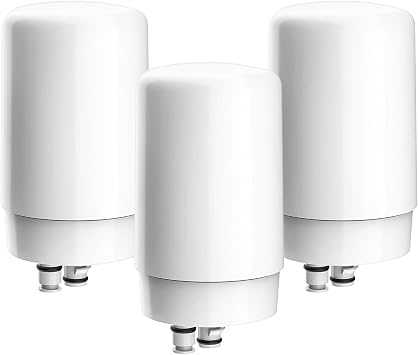 Faucets Filter Cartridge BPA Free, Replacement for Brita Faucet Filter - white 3Pack