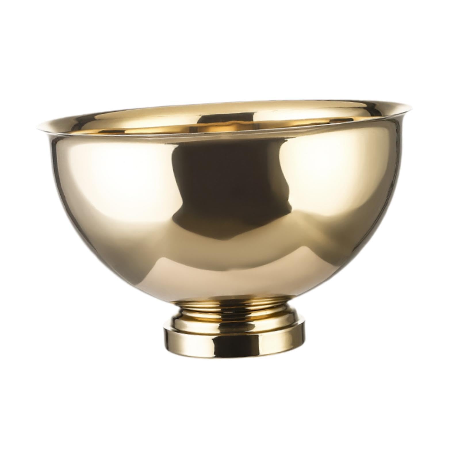 Edelstahl Eiskübel Sektkübel Champagnerkühler Eisbehälter Getränkekübel Getränke Eiswanne für Bar Party Outdoor (Gold)