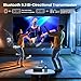 Projector with WiFi and Bluetooth - [High Brightness/Electric Focus]Outdoor Movie Projector ,Portable Smart Home Projector 1080P 4K Supported for Movie Night/Home Theater/Bedroom Gift for Her/Him