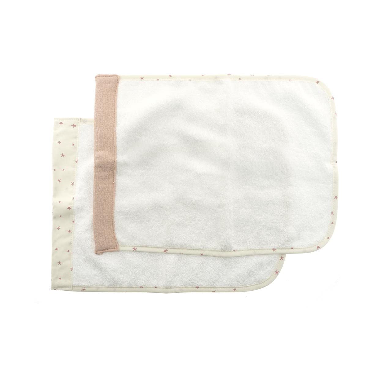 Cambrass-Set de 2 toallas rizo para bebé super absorvente con fibra de tencel-Magia Rosa 25x35x1 cm