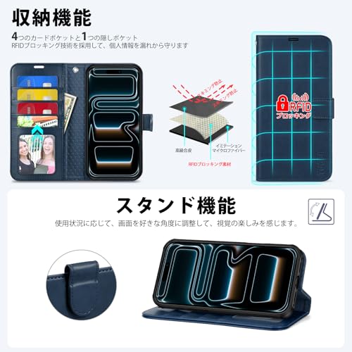 TUCCH iPhone 17 Pro Max 対応 ケース 手帳型 の商品画像 5
