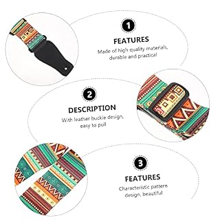 Vaguelly 3 Pièces Imprimé Poupée Baryton Ceinture PU Floral Sangle Pratique Et Cravate Fleur Guitare Shouler Ténor… - Les Beatles, Paul McCartney, John Lennon, RIngo Starr, George Harrison Vaguelly 3 Pièces Imprimé Poupée Baryton Ceinture PU Floral Sangle Pratique Et Cravate Fleur Guitare Shouler Ténor… – Image 4