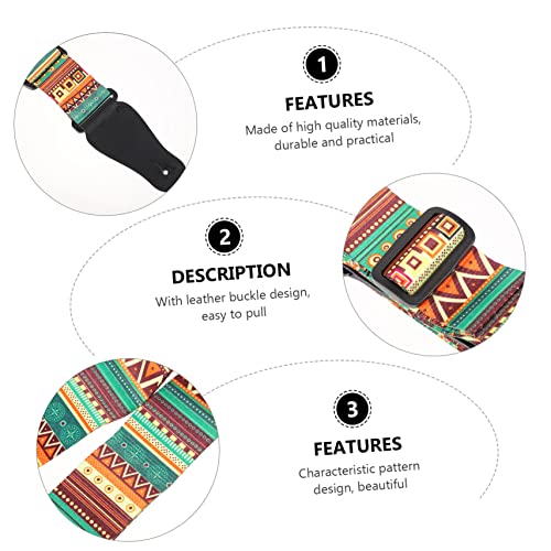 Vaguelly 3 Pièces Imprimé Poupée Baryton Ceinture PU Floral Sangle Pratique Et Cravate Fleur Guitare Shouler Ténor… - Les Beatles, Paul McCartney, John Lennon, RIngo Starr, George Harrison Vaguelly 3 Pièces Imprimé Poupée Baryton Ceinture PU Floral Sangle Pratique Et Cravate Fleur Guitare Shouler Ténor… – Image 5