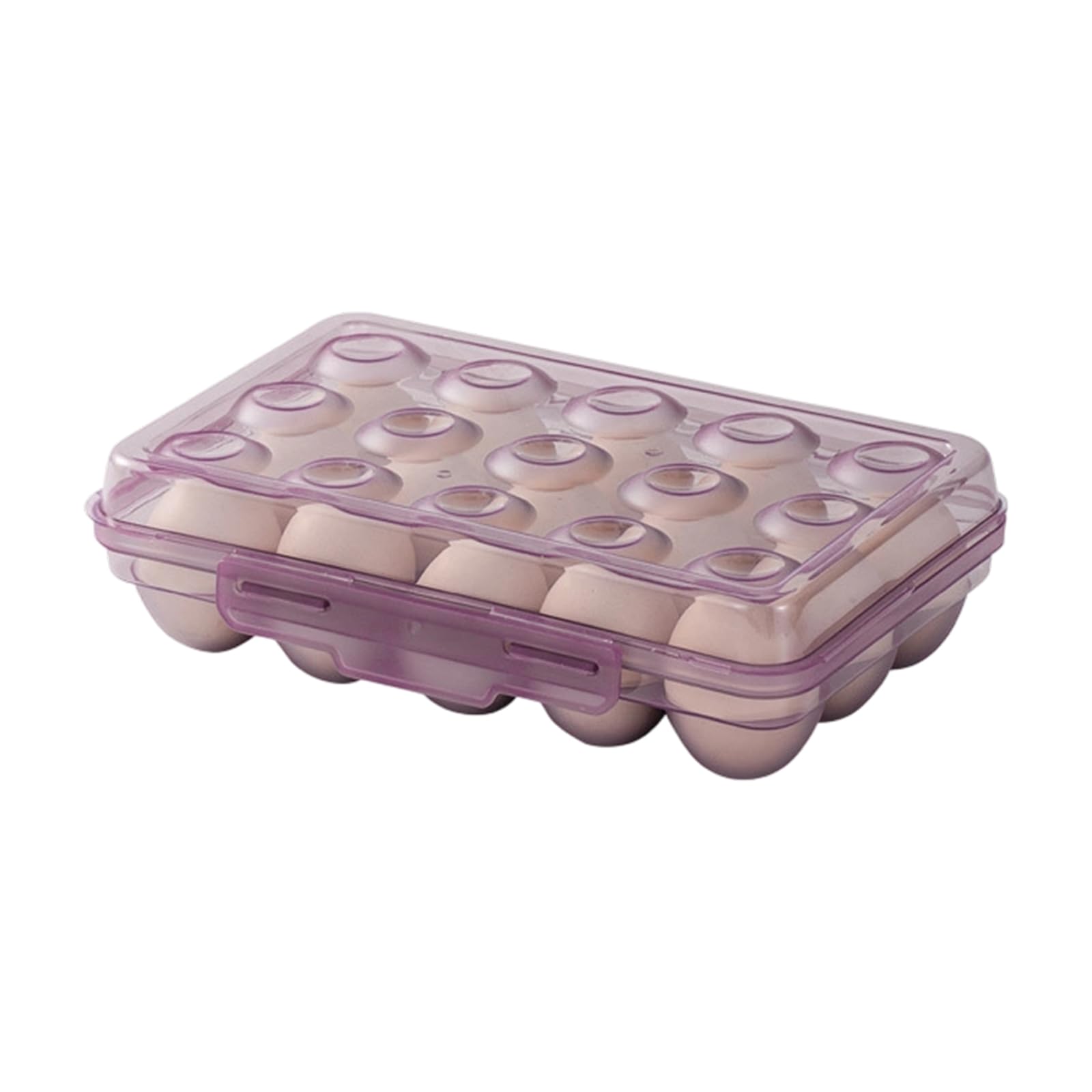 Buxuaaaa Multipurpose Eggs Tray for Household Kitchen Shatters Proof Clear Storage Solution Nonslip Base Kitchen Eggs Tray Freshness Preserving Holder