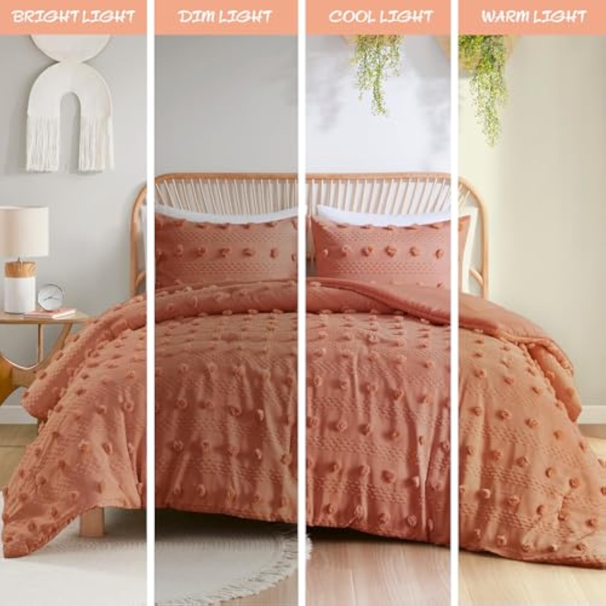 Twin Duvet Cover Set with Chic Pompoms Accent