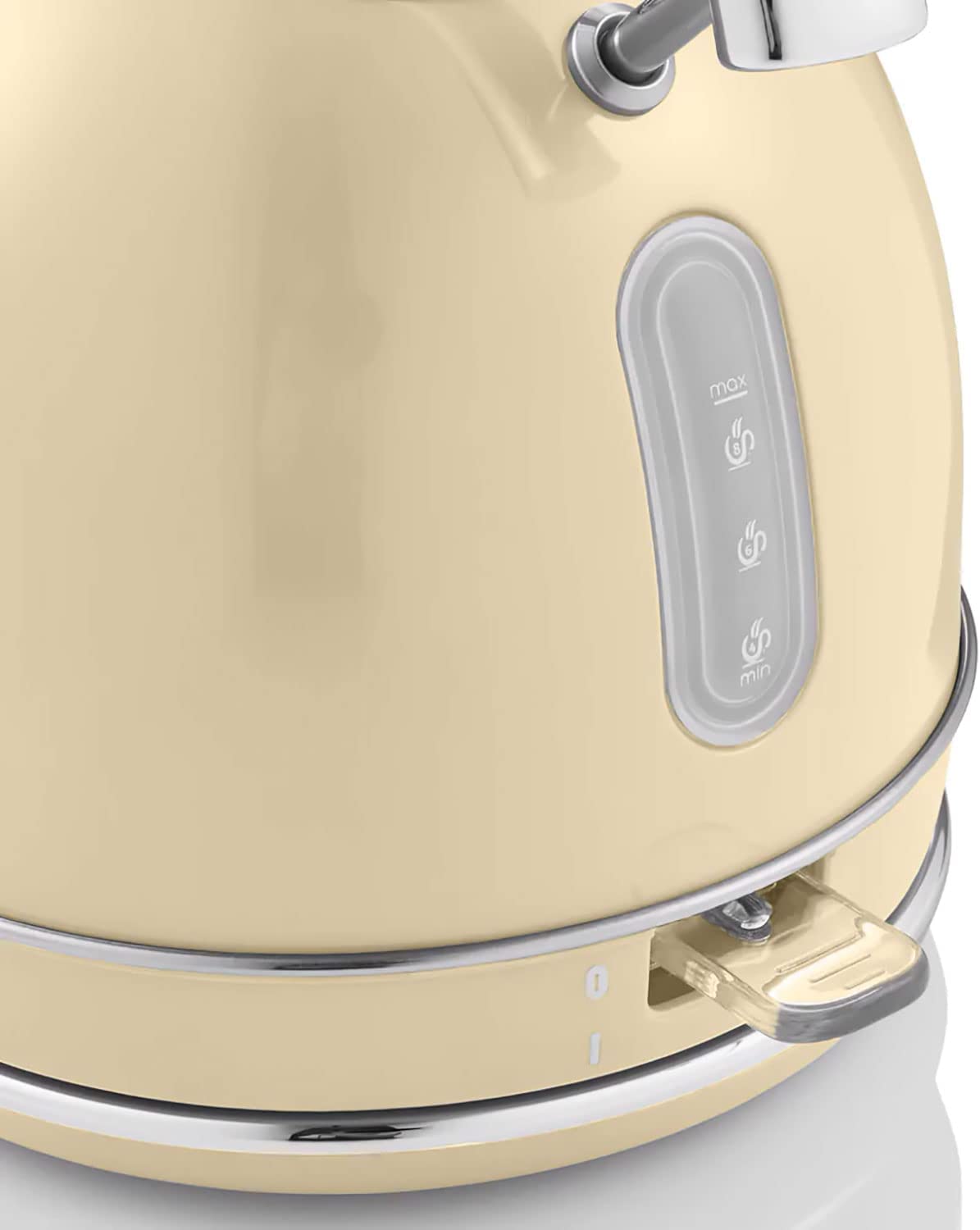 Swan Retro Bollitore Elettrico 1,8 Litri, Design Vintage, Spegnimento Automatico Controllore Strix, Senza Fili, Acciaio Inossidabile, senza BPA, 3000 W, Crema